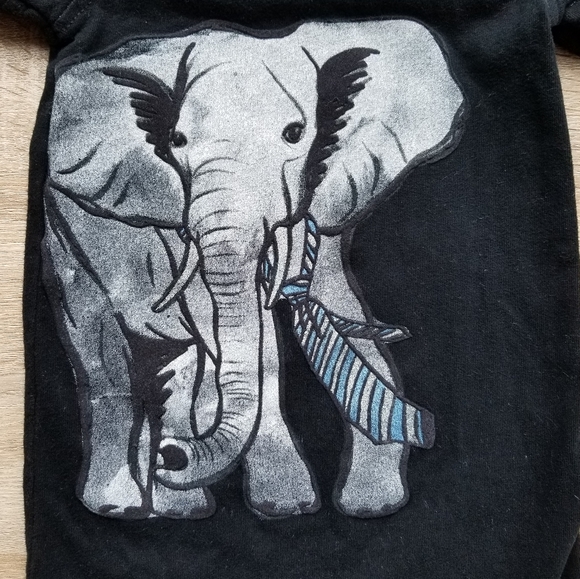 2011 vguc Gap toddler boy 6-12 months elephant romper - Picture 10 of 12